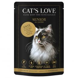 Cat's Love 12 x 85 g - Senior Ente