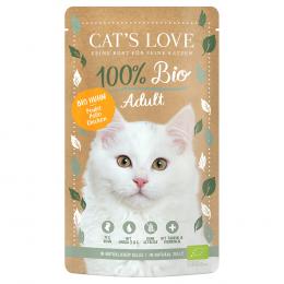 Cat's Love Bio 6 x 100 g - Bio-Huhn