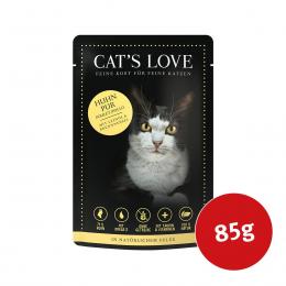 Cat's Love Nassfutter Huhn Pur mit Leinöl und Brennnessel 12x85g