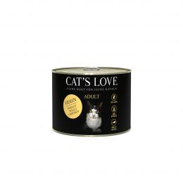 Cat's Love Nassfutter Huhn Pur mit Leinöl und Brennnessel 6x200g