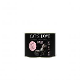 Cat's Love Nassfutter Junior Huhn Pur mit Algenkalk und Distelöl 6x200g
