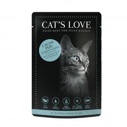 Cat's Love Nassfutter Lachs Pur mit Distelöl und Petersilie 12x85g