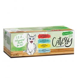 Catessy Delikatess-Häppchen mit Gemüse in Sauce Mix mit 4 Sorten - 48 x 85 g