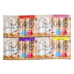 Catessy Mini-Sticks Mix 2 - Sparpaket 60 x 2 g mit 4 Sorten (Speck, Leber, Malz, Käse)