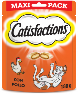 Catisfactions Leckereien Für Katzen Maxipack Chicken Flavor 180 Gr