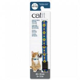 Catit Blaue Breakaway-Halskette Mit Blumen 20-33 Cm