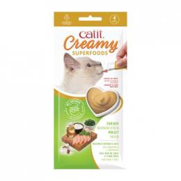 Catit Creamy Snack Mit Chicken Superfoods Mit Kokosnuss Und Grünkohl