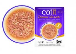 Catit Divine Shreds Thunfischsuppe/Tunfisch-Shirasu & Süßkartoffel