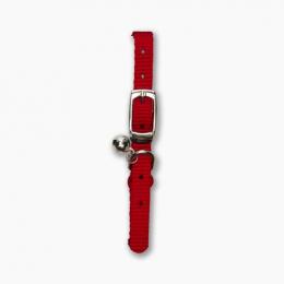 Catit Silbernes Elastisches Halsband Mit Roter Schnalle 20-33 Cm
