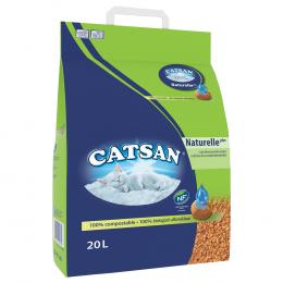 Catsan Naturelle Plus Katzenstreu -Sparpaket 2 x 20 l