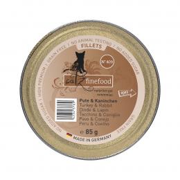 catz finefood Fillets N°409 Pute und Kaninchen in Jelly 12x85g