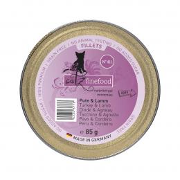 catz finefood Fillets N°411 Pute und Lamm in Jelly 12x85g