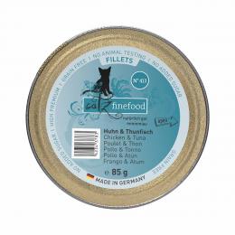 catz finefood Fillets N°413 Huhn und Thunfisch in Jelly 12x85g