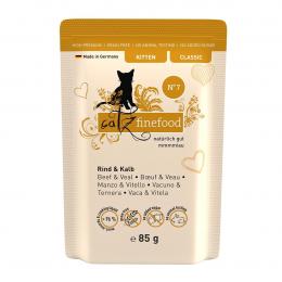 catz finefood Kitten No.07 Rind und Kalb 16x85g