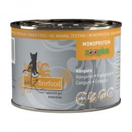 catz finefood Monoprotein zooplus 6 x 200 g - Känguru