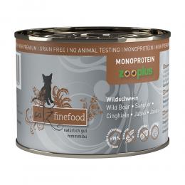 catz finefood Monoprotein zooplus 6 x 200 g - Wildschwein