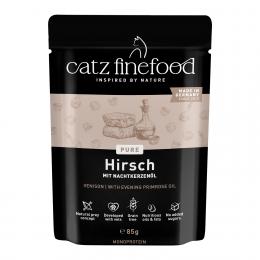 catz finefood Pure Pouch 8 x 85 g - Hirsch