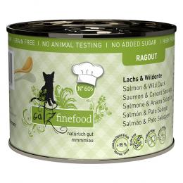 catz finefood Ragout 6 x 190 g - Lachs & Wildente