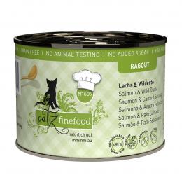 catz finefood Ragout No.605 Lachs und Wildente 6x190g