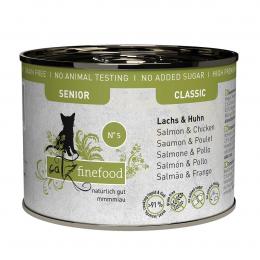 catz finefood Senior No.05 Lachs und Huhn 6x200g