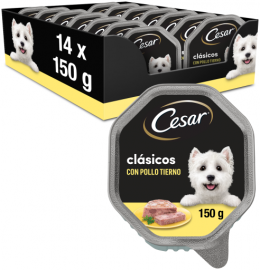 Cesar Nassfutter Für Hunde Hühnergeschmack In Paté Tub 150 Gr