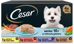 Cesar Nassfutter Für Hunde Multipack Senior Selection Mixed Meats