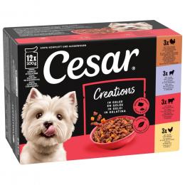 Angebot für Cesar Selektion Fleisch und Gemüse in Gelee - Sparpaket: 48 x 100 g - Kategorie Hundefutter & Zubehör / Hundefutter nass / Cesar / Pouch.  Lieferzeit: 1-2 Tage -  jetzt kaufen.