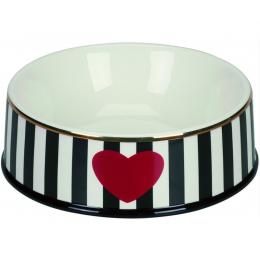 Chacco Futterschale Black Heart - Gr L / 1,5 Liter