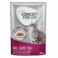 Concept for Life All Cats 10+ - in Soße - Sparpaket: 24 x 85 g