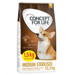 Concept for Life Medium Sterilised  - 12 + 1,5 kg gratis!