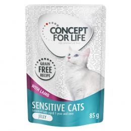 Angebot für Concept for Life Sensitive Cats Lamm getreidefrei - in Gelee - Sparpaket: 24 x 85 g - Kategorie Katze / Katzenfutter nass / Concept for Life / getreidefrei.  Lieferzeit: 1-2 Tage -  jetzt kaufen.