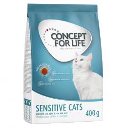 Angebot für Concept for Life Sensitive Cats - NEU: 400 g - Kategorie Katzenfutter & Zubehör / Katzenfutter trocken / Concept for Life / Spezialnahrung.  Lieferzeit: 1-2 Tage -  jetzt kaufen.