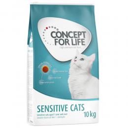 Angebot für Concept for Life Sensitive Cats - Verbesserte Rezeptur! - Sparpaket 2 x 10 kg - Kategorie Katze / Katzenfutter trocken / Concept for Life / Spezialnahrung.  Lieferzeit: 1-2 Tage -  jetzt kaufen.