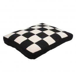 Coockoo Hundekissen Cozy Block schwarz / weiß S - 60x50x10 cm