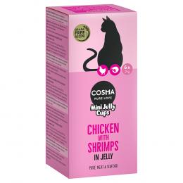 Cosma Mini Jelly Cups 6 x 25 g  - Hühnchen/Shrimps