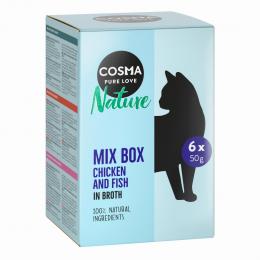 Angebot für Cosma Nature Frischebeutel 6 x 50 g  - Mixpaket (6 Sorten) - Kategorie Katze / Katzenfutter nass / Cosma Nature / Nature.  Lieferzeit: 1-2 Tage -  jetzt kaufen.