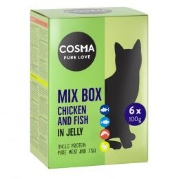 Cosma Original in Jelly Frischebeutel 6 x 100 g - Mixpaket (4 Sorten)