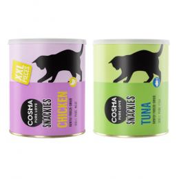 Cosma Snackies Kombi-Paket: XXL Maxi Tube + Maxi Tube - Hühnchen (200 g) + Thunfisch (150 g)