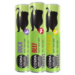 Cosma Snackies zum Sonderpreis! - Mixpaket 3: Hühnchen, Ente, Rind (46 g)