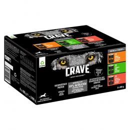 Crave Adult 6 x 400 g - Mix (3 Sorten gemischt)