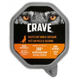 Angebot für Crave Adult Pastete - Sparpaket: 7 x 150 g Huhn & Truthahn - Kategorie Hund / Hundefutter nass / Crave / -.  Lieferzeit: 1-2 Tage -  jetzt kaufen.