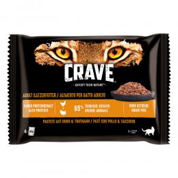 Crave mit Truthahn & Huhn Ergänzend: Crave Pouch Multipack Pastete mit Huhn & Truthahn