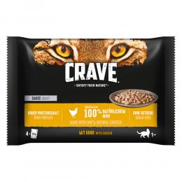 Crave Pouch Multipack 4 x 85 g - Sauce mit Huhn