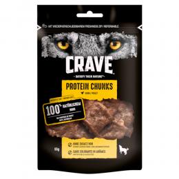 Crave Protein Chunks - Sparpaket: 6 x 55 g Huhn