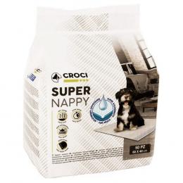 Croci Welpenunterlagen Super Nappy - L 60 x B 40 cm, 50 Stück