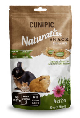 Cunipic Snacks Naturaliss Inmunity Kräuter 50 Gr