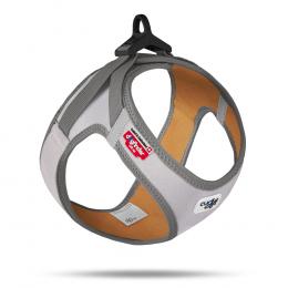 Curli Glow Clasp Vest Geschirr, grau - Größe M: Brustumfang 43,4 - 49 cm
