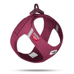 Curli Vest Geschirr Clasp Air-Mesh, rubin - Größe XL: Brustumfang 55,5 - 62,7 cm