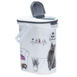 Curver Trockenfutterbehälter Katze - Wohnzimmer-Design: bis 4 kg Trockenfutter (10 Liter)