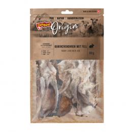 DeliBest Origin Kaninchenohren mit Fell - 100 g